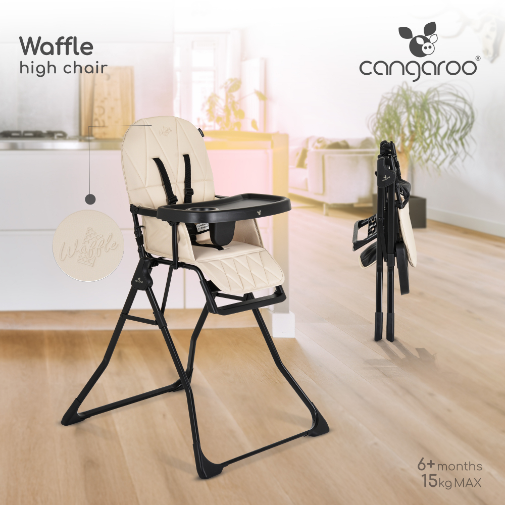Scaun masa Cangaroo Waffle - Design pliabil compact