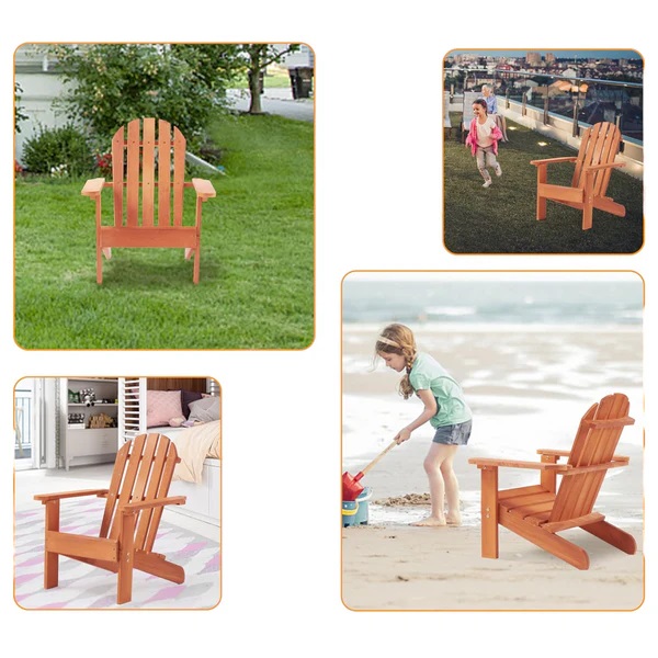 Scaun sezlong Ginger Home Adirondack lemn - imagine 6