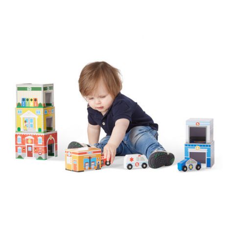 Sortator Melissa & Doug Piramida cu Masinute - imagine 2
