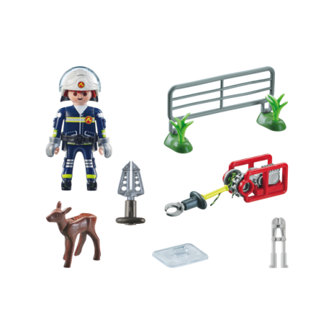 Playmobil Misiunea Pompierului Salvare Animale - imagine 2