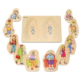 Puzzle Stratificat Bunica si Bunicul Beleduc - imagine 2