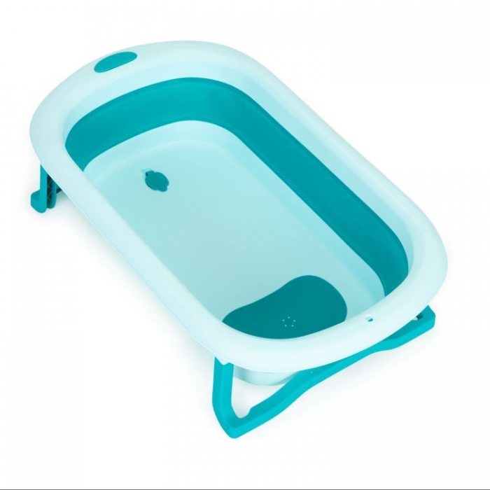 Cadita baie Ecotoys HA-B37, pliabila, albastra - imagine 2