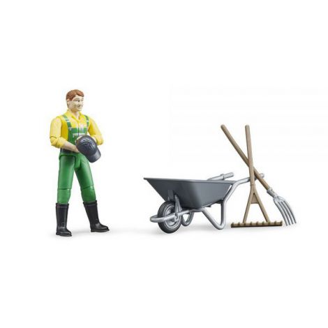 BRUDER Figurină Fermier - Jucărie Agricolă - imagine 2
