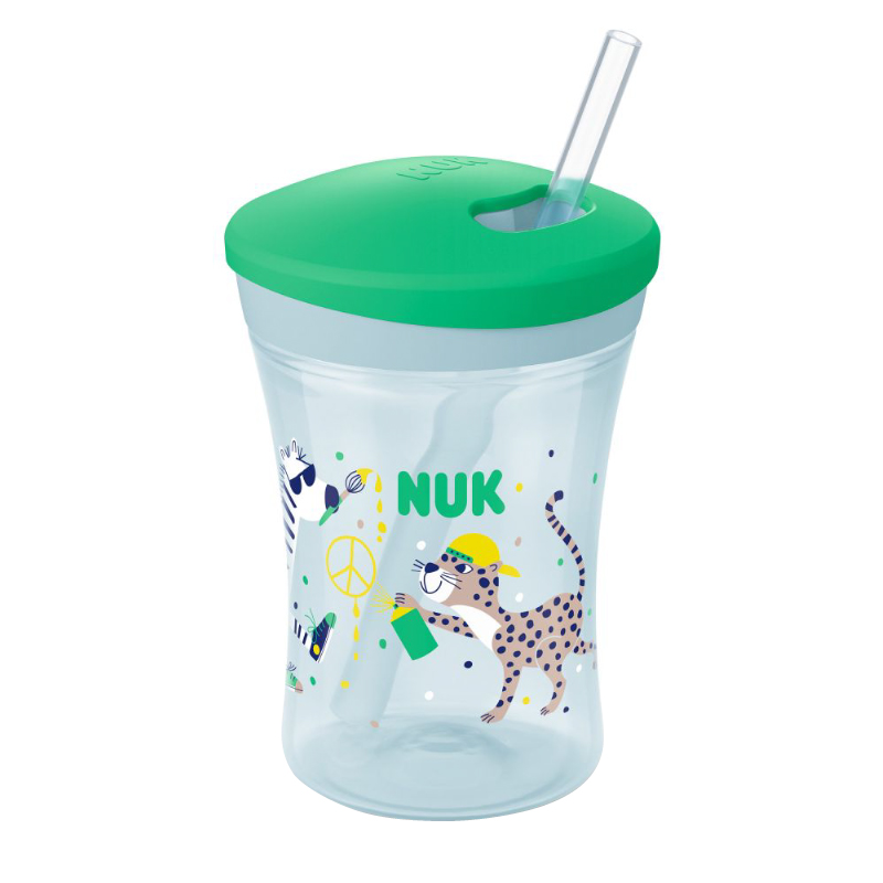 Cana Nuk Evolution Action cu pai, 230 ml, Verde