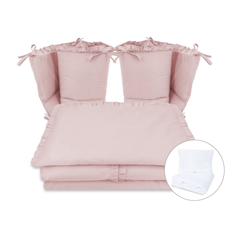 Lenjerie Patut MimiNu Royal 6 Piese Powder Pink