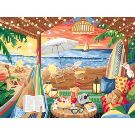 Ravensburger CreArt: Pictura pe Numere Cabana - imagine 3