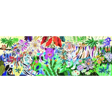 Puzzle Djeco Tigrii Curcubeu Fantastic 1000 piese