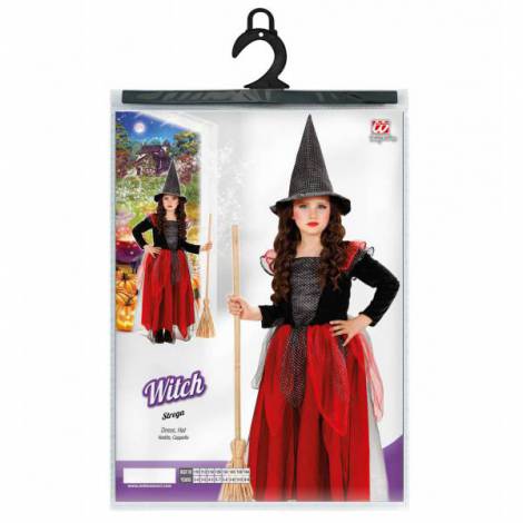 Costum Vrăjitoare Magică Widmann - Rochie și Pălărie - imagine 2