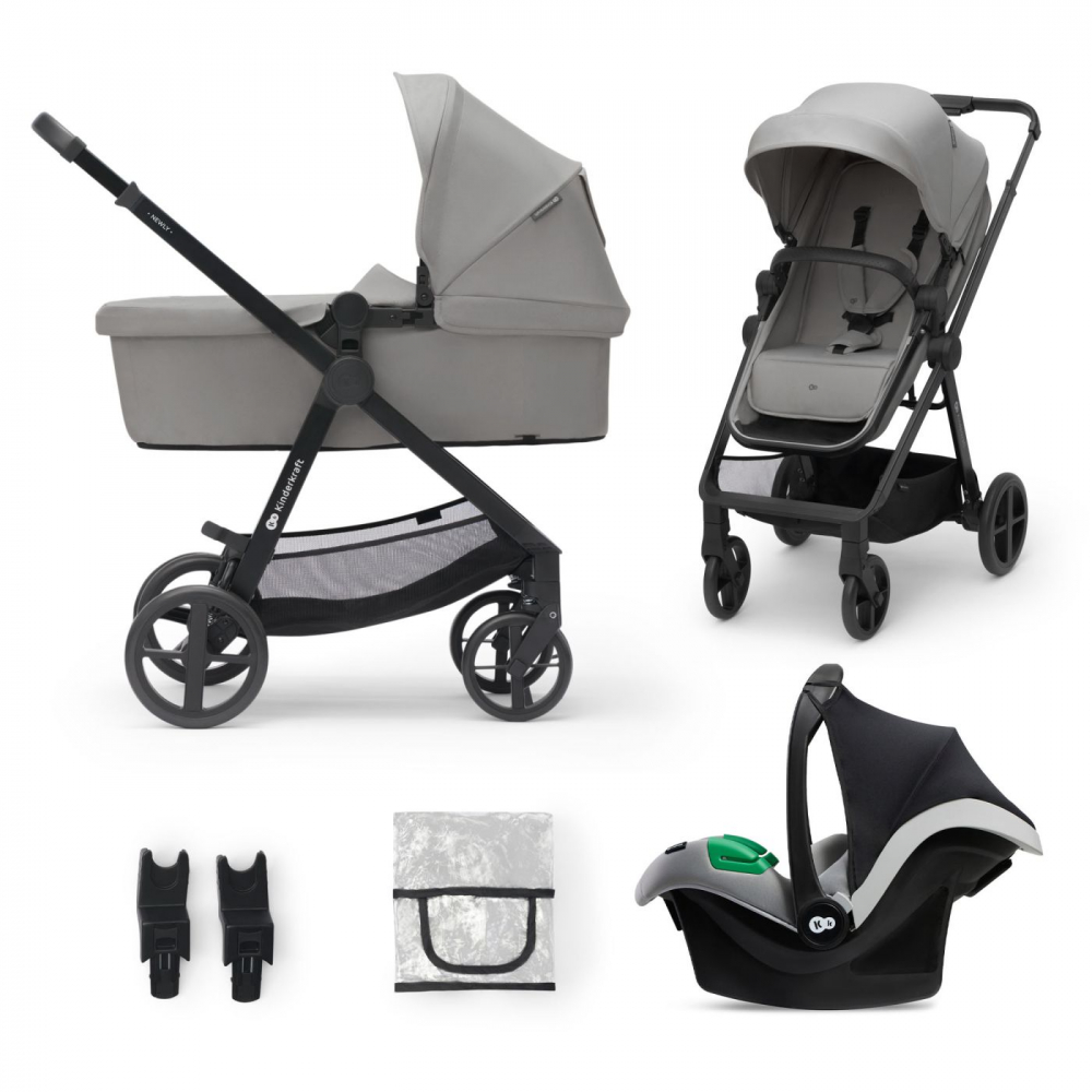 Kinderkraft Newly 3 în 1 Light Grey - imagine 12