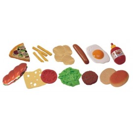 Miniland Fast-Food 19 piese - Jucarii Educative
