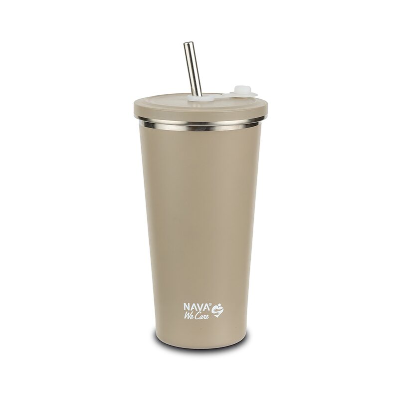 Cana Termică Nava We Care, 520ml cu Pai Inox - imagine 2
