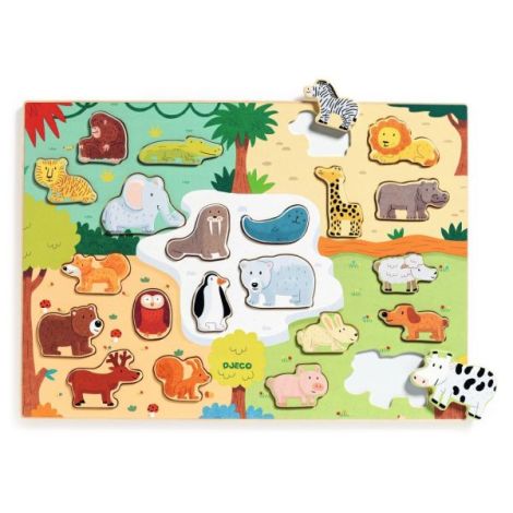 Puzzle Animo Djeco - Educațional Lemn FSC® - imagine 4