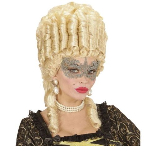 Masca Dantela Argintie Widmann | Carnaval Elegante - imagine 3
