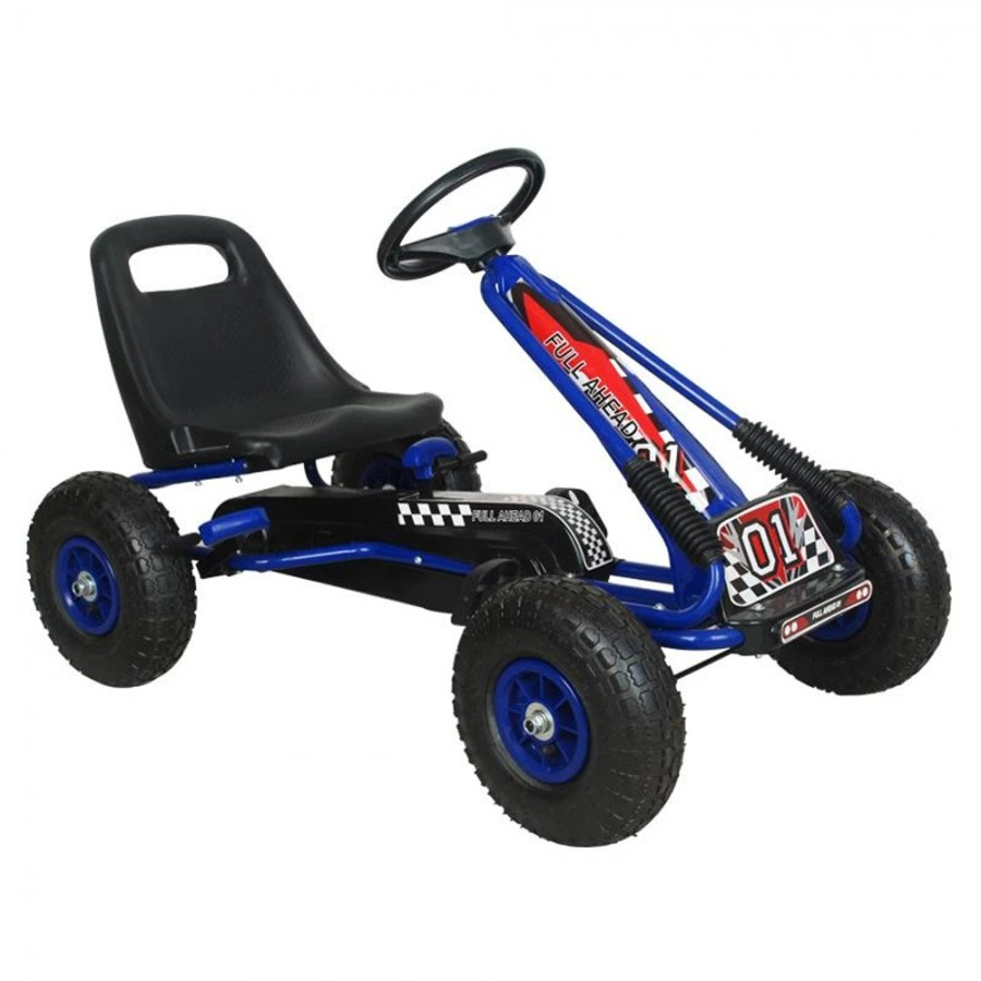 Kart cu Pedale Kidscare Racer Air Albastru