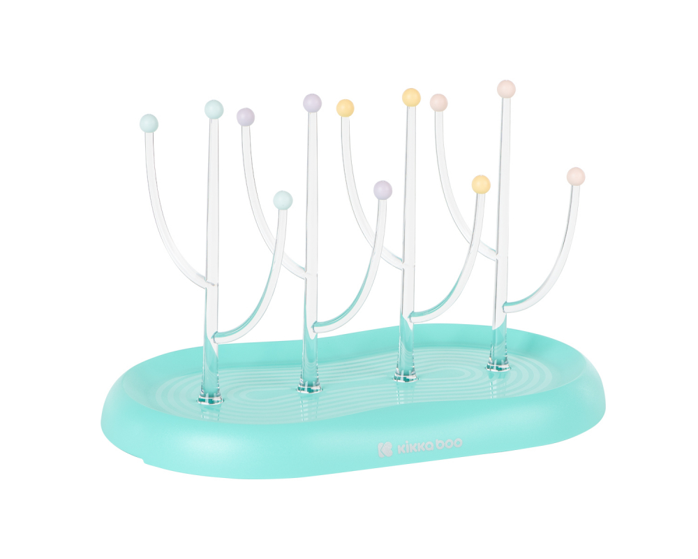 Suport Biberoane KikkaBoo Marble Mint - imagine 3