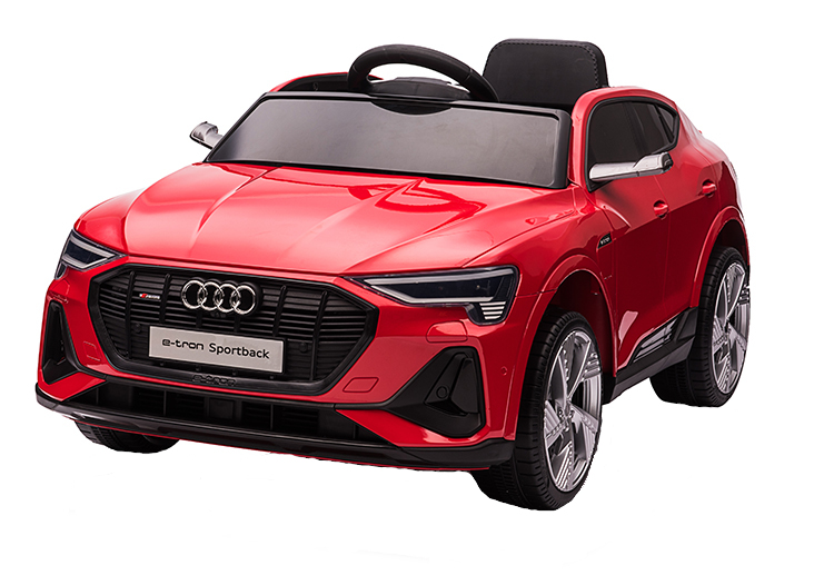 Masinuta Audi E-Tron Electrica 12V, Roti EVA, Scaun Piele - imagine 7