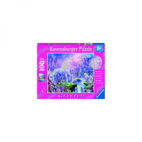 Puzzle Unicorn cu Sclipici, 100 piese, Ravensburger