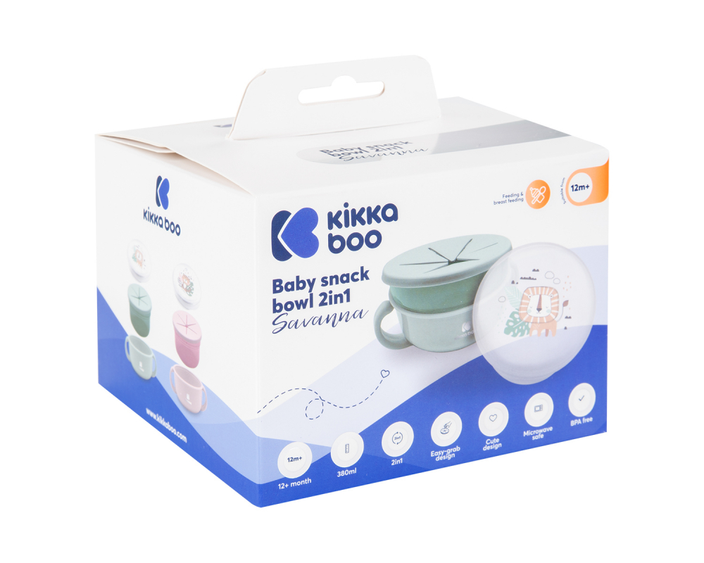 Bol Multifuncțional 2in1 KikkaBoo Savanna Mint - imagine 6