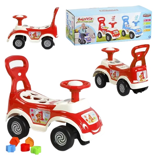 Masinita Ride-On Pilsan Shape Sorter Red - imagine 3