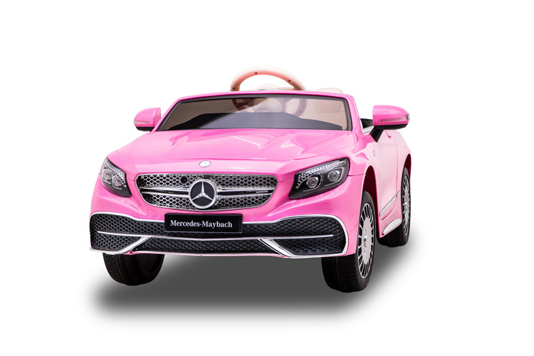 Mașinuță Electrică Mercedes Maybach S650 Roz - imagine 3