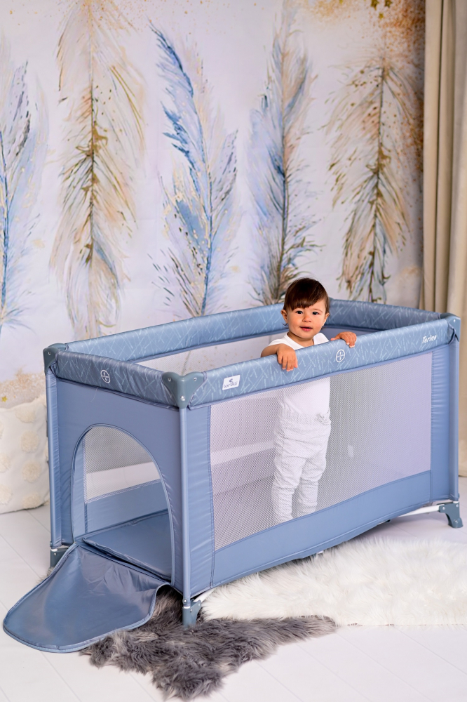 Patut pliabil Lorelli Torino Arctic Floral - imagine 3