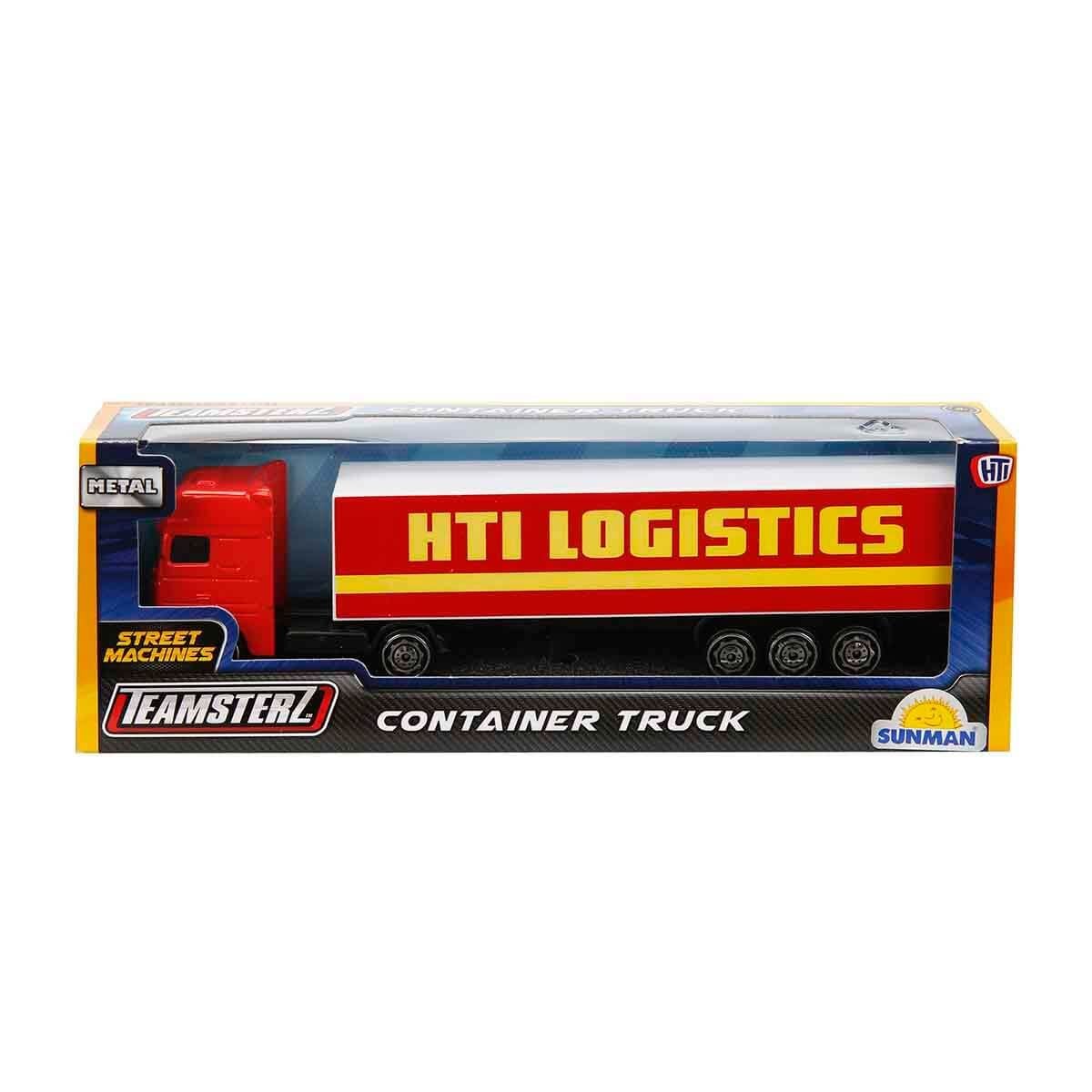 Camion cu remorca Teamsterz Rosu Metalic