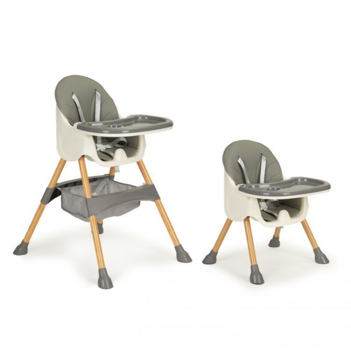 Scaun de Masa 2in1 Ecotoys Gri, Reglabil si confortabil