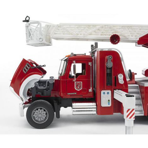 Bruder Camion Pompieri Mack Granite cu Scară - imagine 3