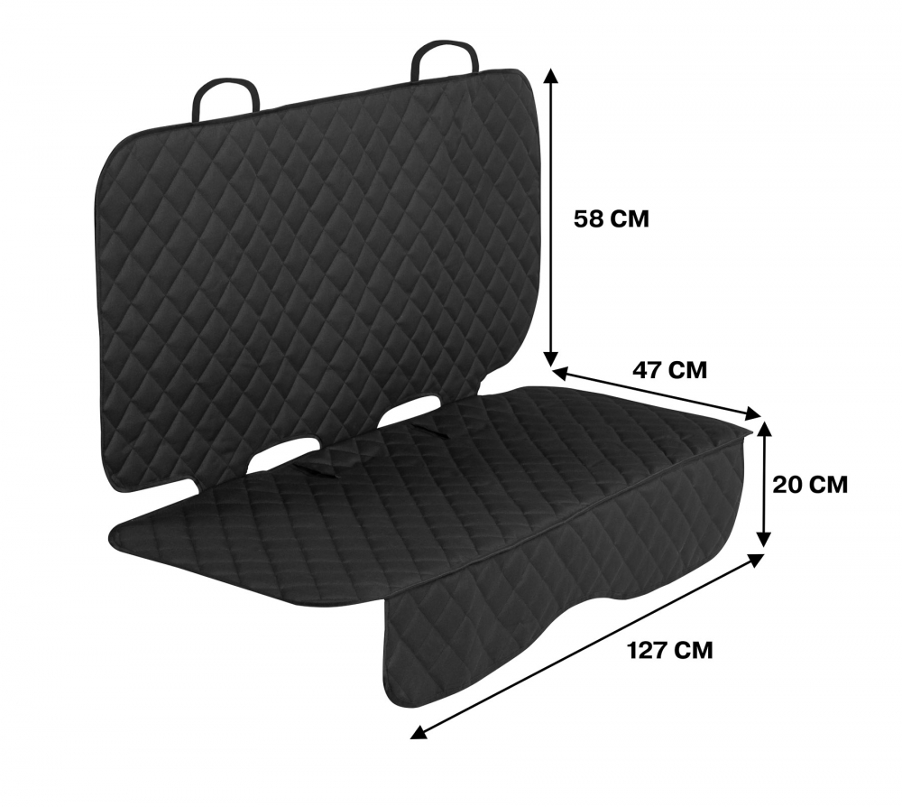 Protector Bancheta Auto Caretero Black Impermeabil - imagine 5