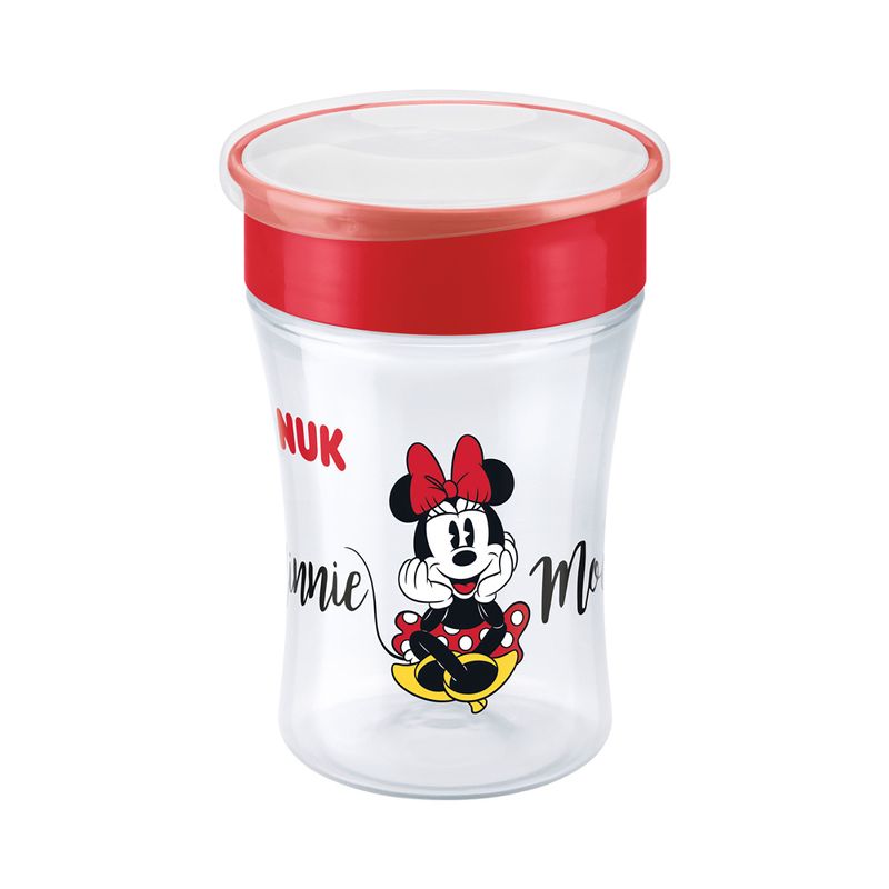 NUK Magic Mickey Rosu, Cana Antiscurgere, 230ml
