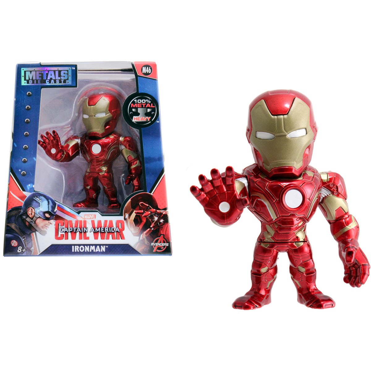 Figurina Metalica Jada Iron Man, 10 cm