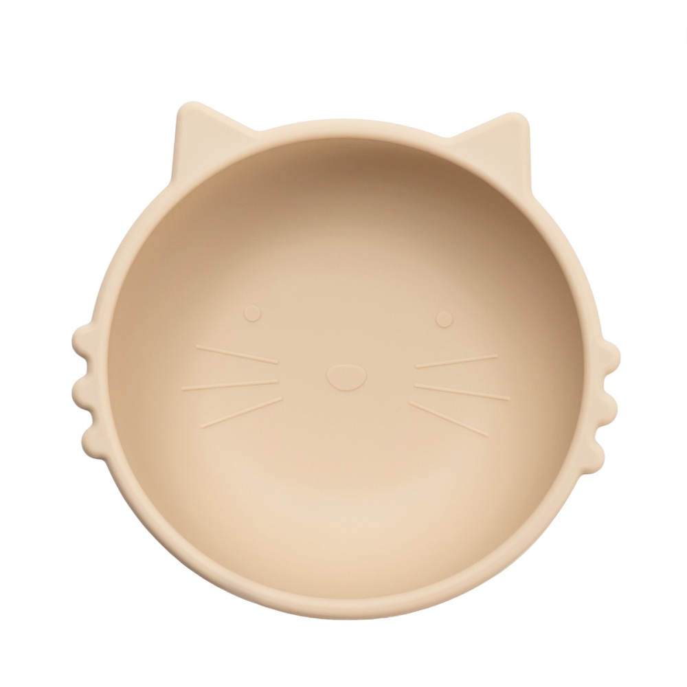 Bol Silicon AppeKids Kitty, Beige - imagine 4