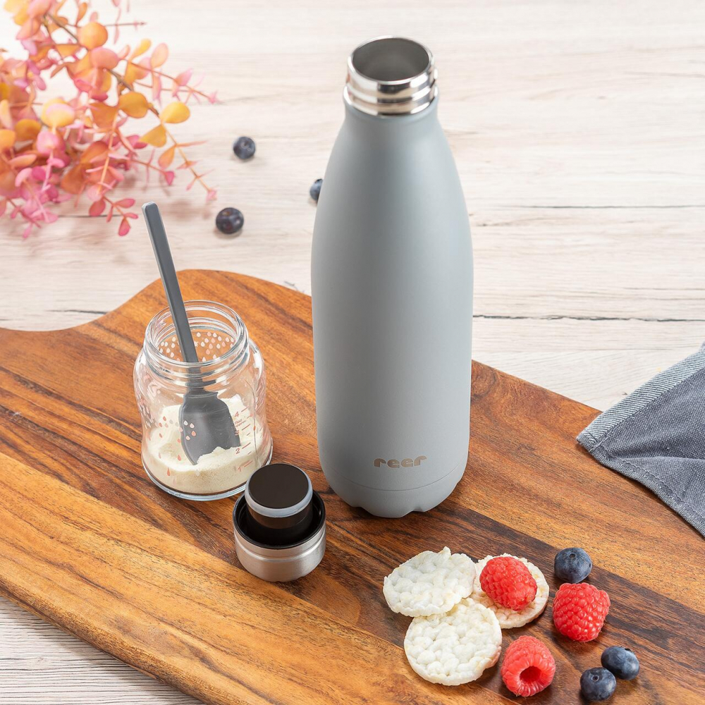 Sticlă Termică Reer Colour, 500 ml, Gri - imagine 5
