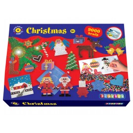 Set Margele și Șabloane Crăciun Playbox - 9000 buc