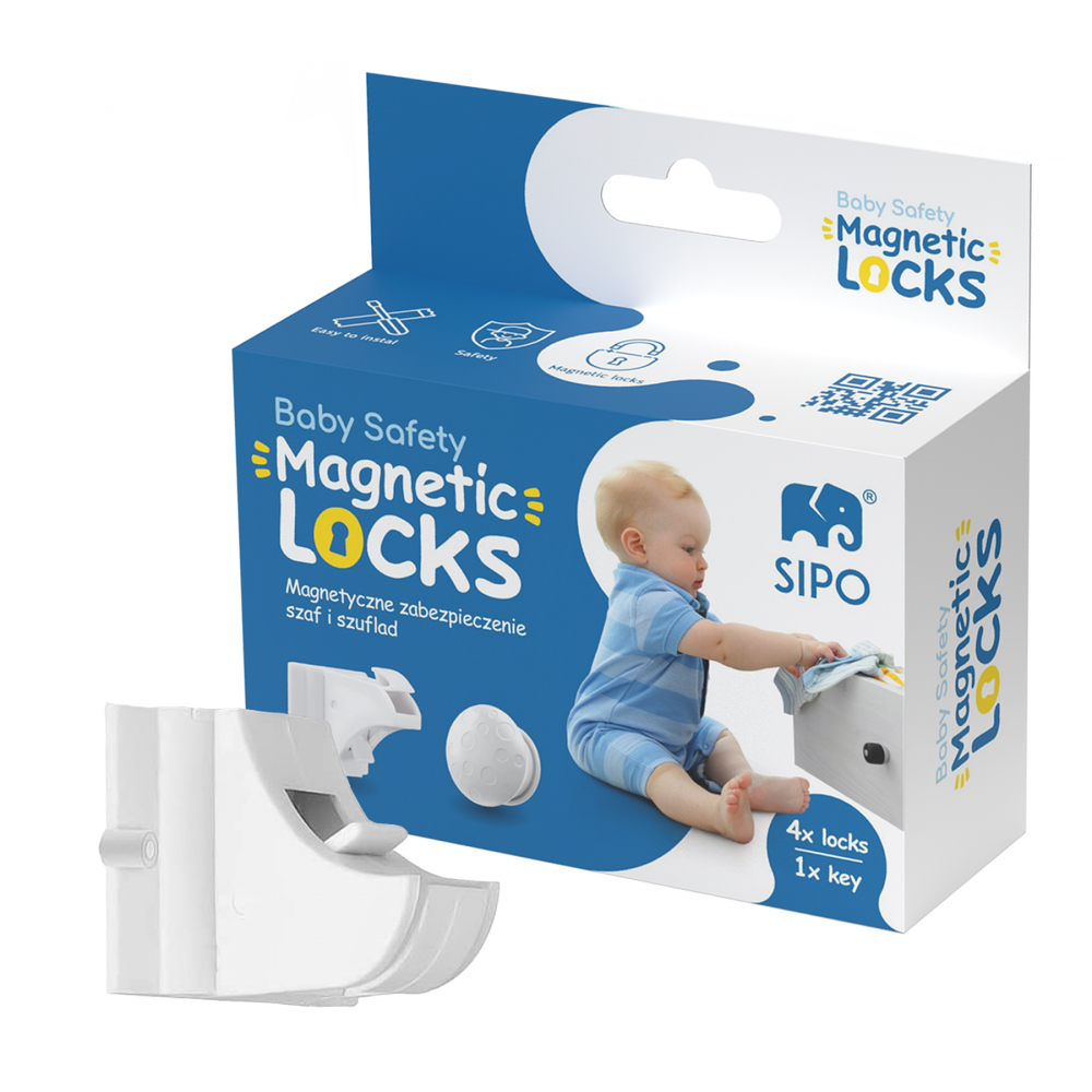 Set 4 Protectii Magnetice Sipo, Siguranta Sertare - imagine 8
