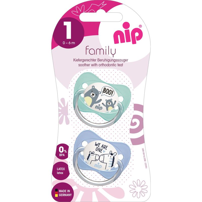 Suzeta Nip Latex Family 0-6 luni, Maxilar Sanatos - imagine 8