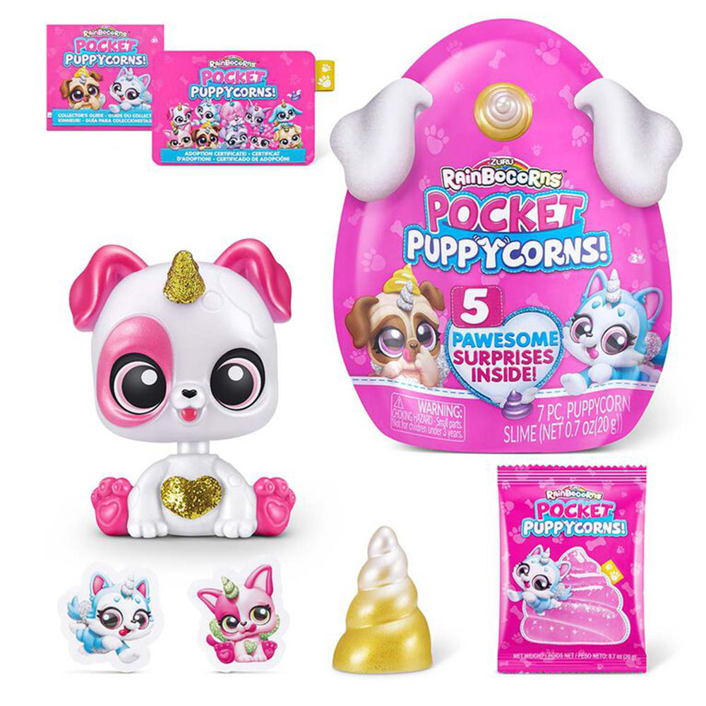 Figurina surpriza Rainbocorns Pocket Puppycorns