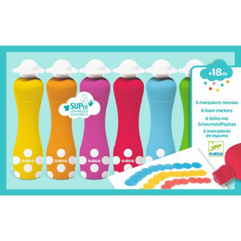 Marker rotund Djeco pentru bebe, 18+ luni