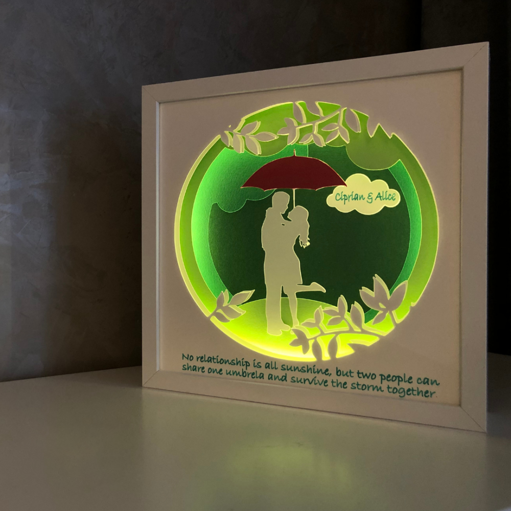 Tablou Luminos Indragostiti 002 - Noorhandmadeatelier