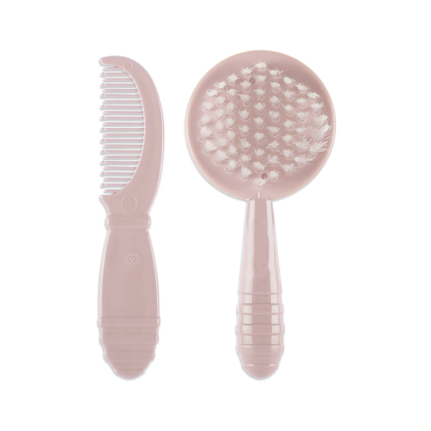 Set pieptan și perie Lorelli Mellow Rose 0+
