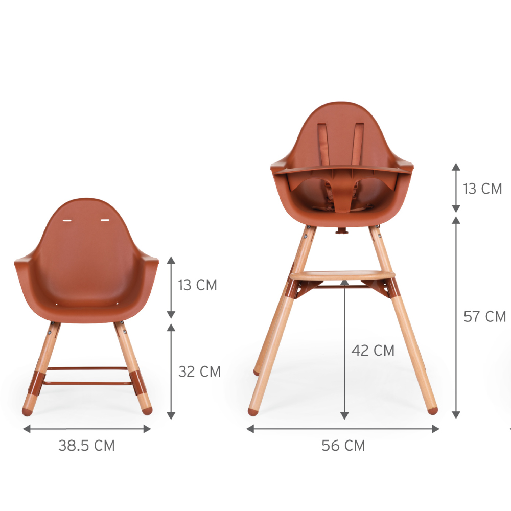 Scaun de masă reglabil Childhome Evolu 2
