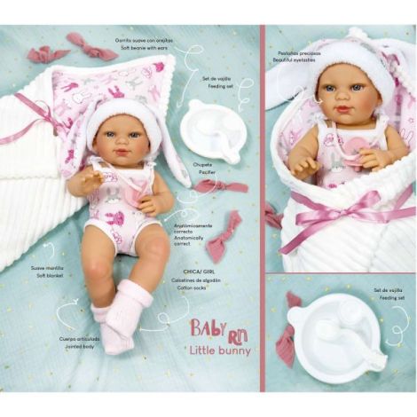 Papusa Nines D'Onil Little Bunny cu miros de vanilie - imagine 2