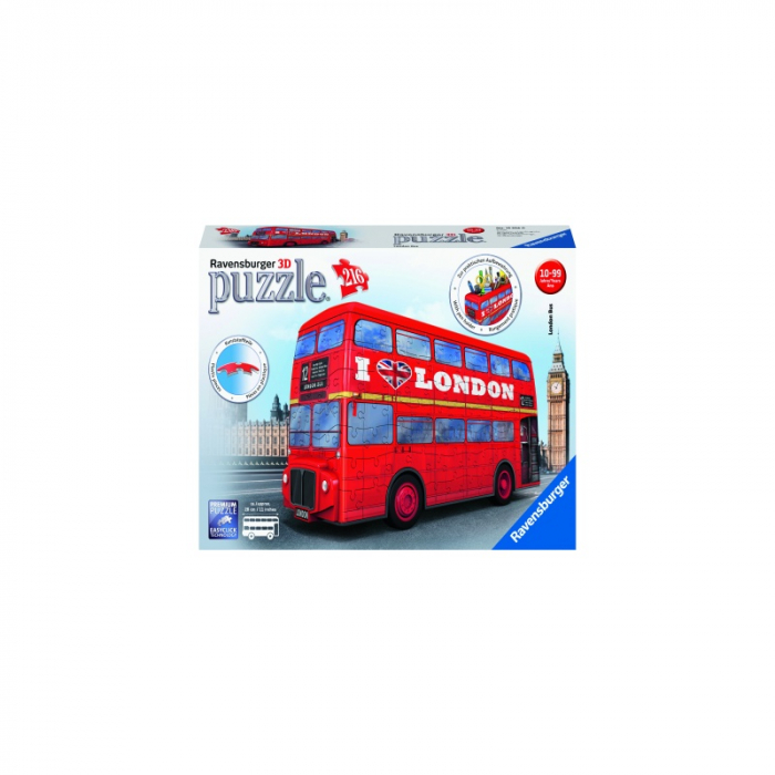 Puzzle 3D Autobuz Londra Ravensburger 216 piese