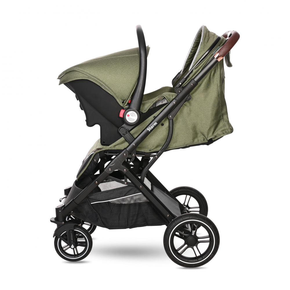 Carucior Lorelli Storm Aluminiu, Loden Green, Pana la 22 kg - imagine 3