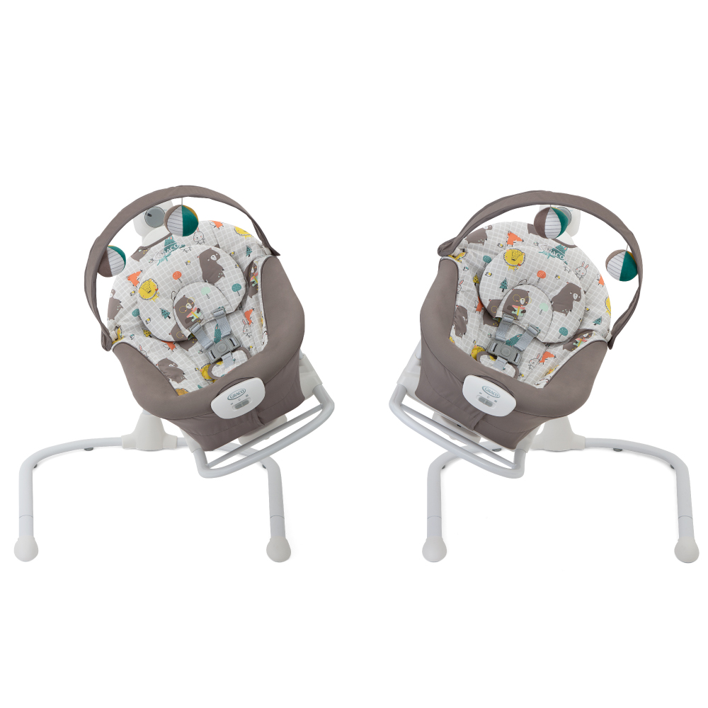Balansoar Graco 2 in 1 Duet Sway Bear Tales - imagine 4