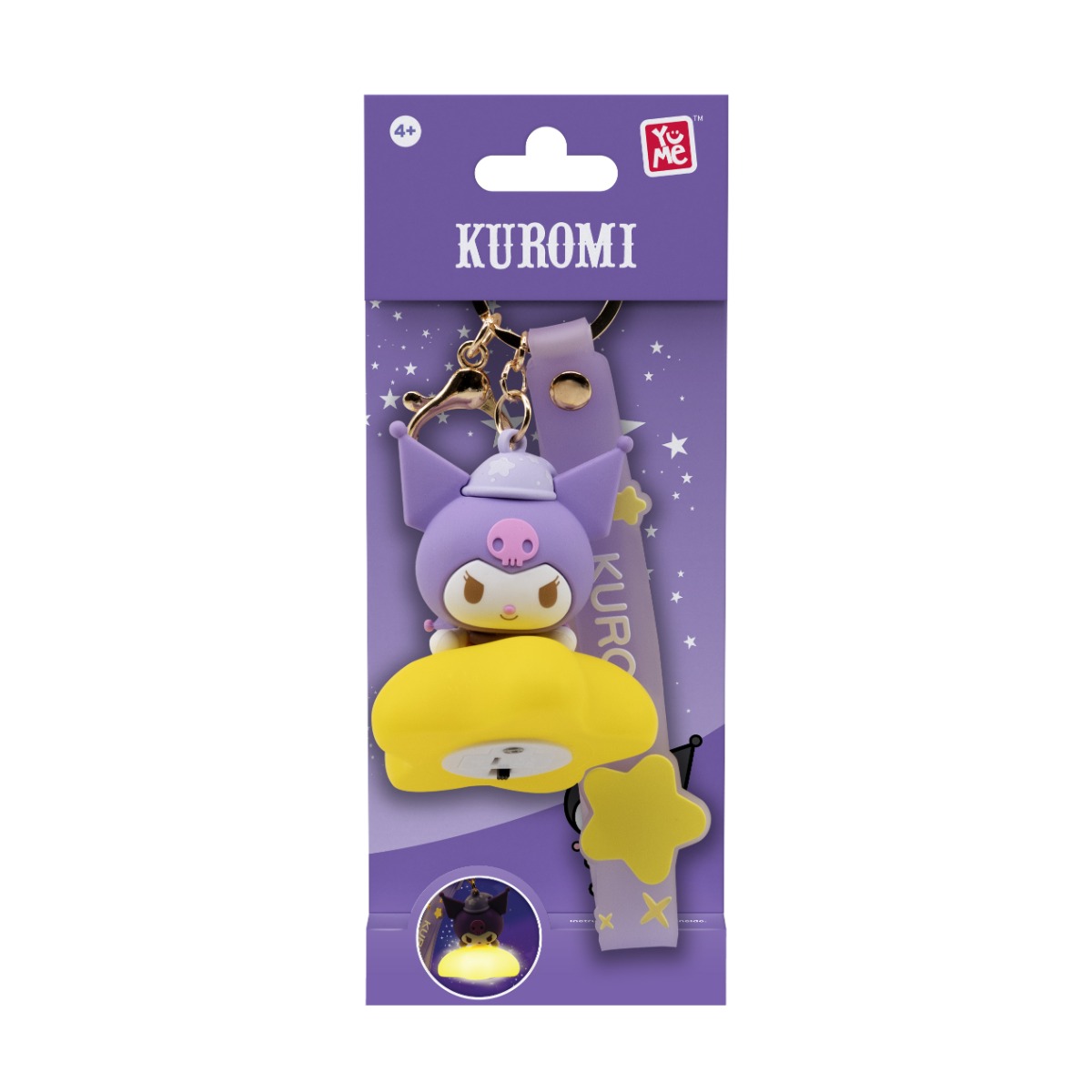 Breloc si Curea Yume Kuromi Light-Up Star