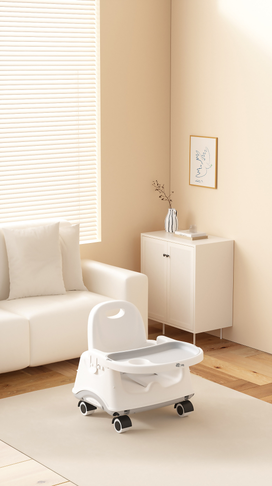 Scaun Masa Little Mom 3in1 Gri Multifuncțional - imagine 8