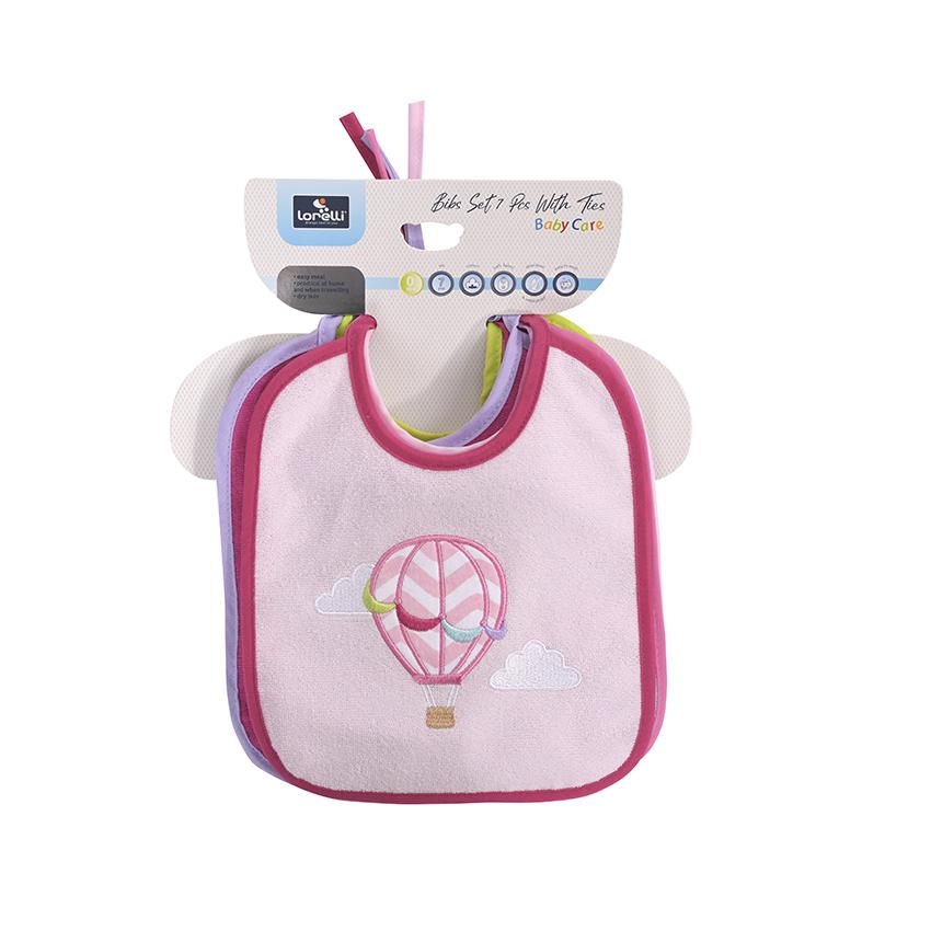 Set 7 Bavete Bumbac Lorelli, cu Snur, 20x23 cm
