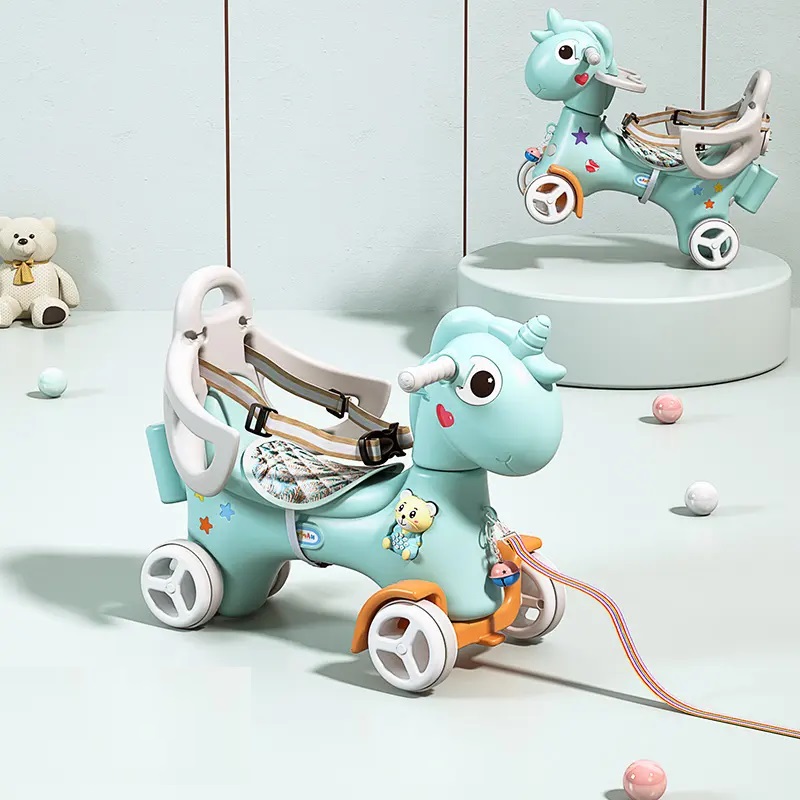Balansoar 3 in 1 Nichiduta Unicorn Blue - imagine 3