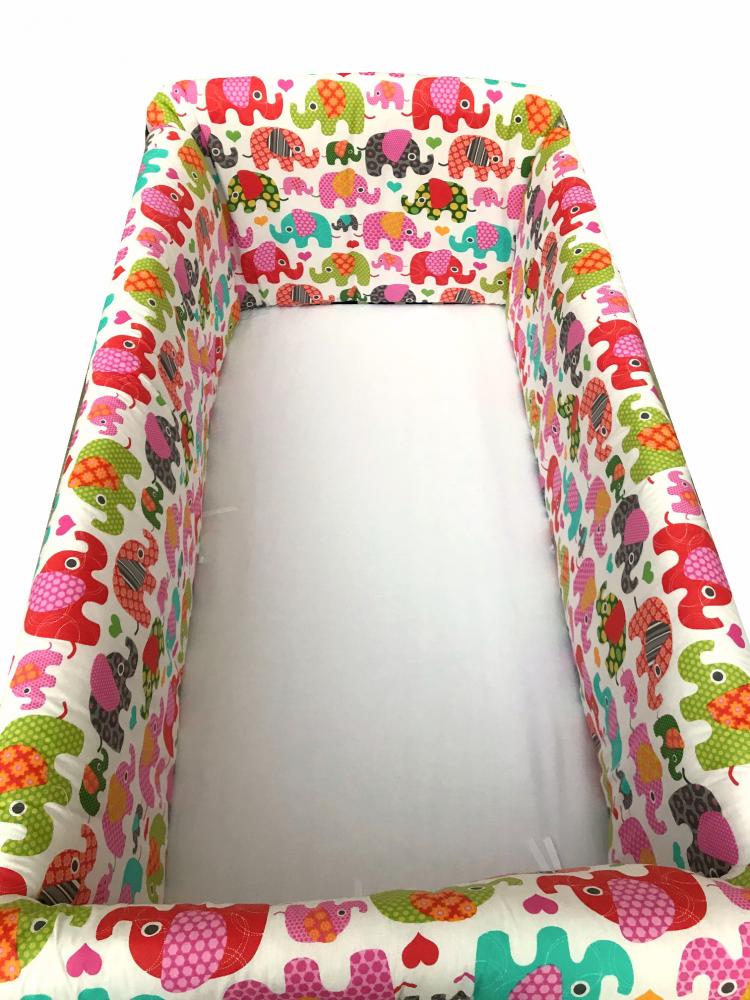 Aparatoare Patut Deseda Elefantei Roz, 120x60 cm
